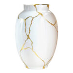 Ваза Bernardaud Kintsugi белая