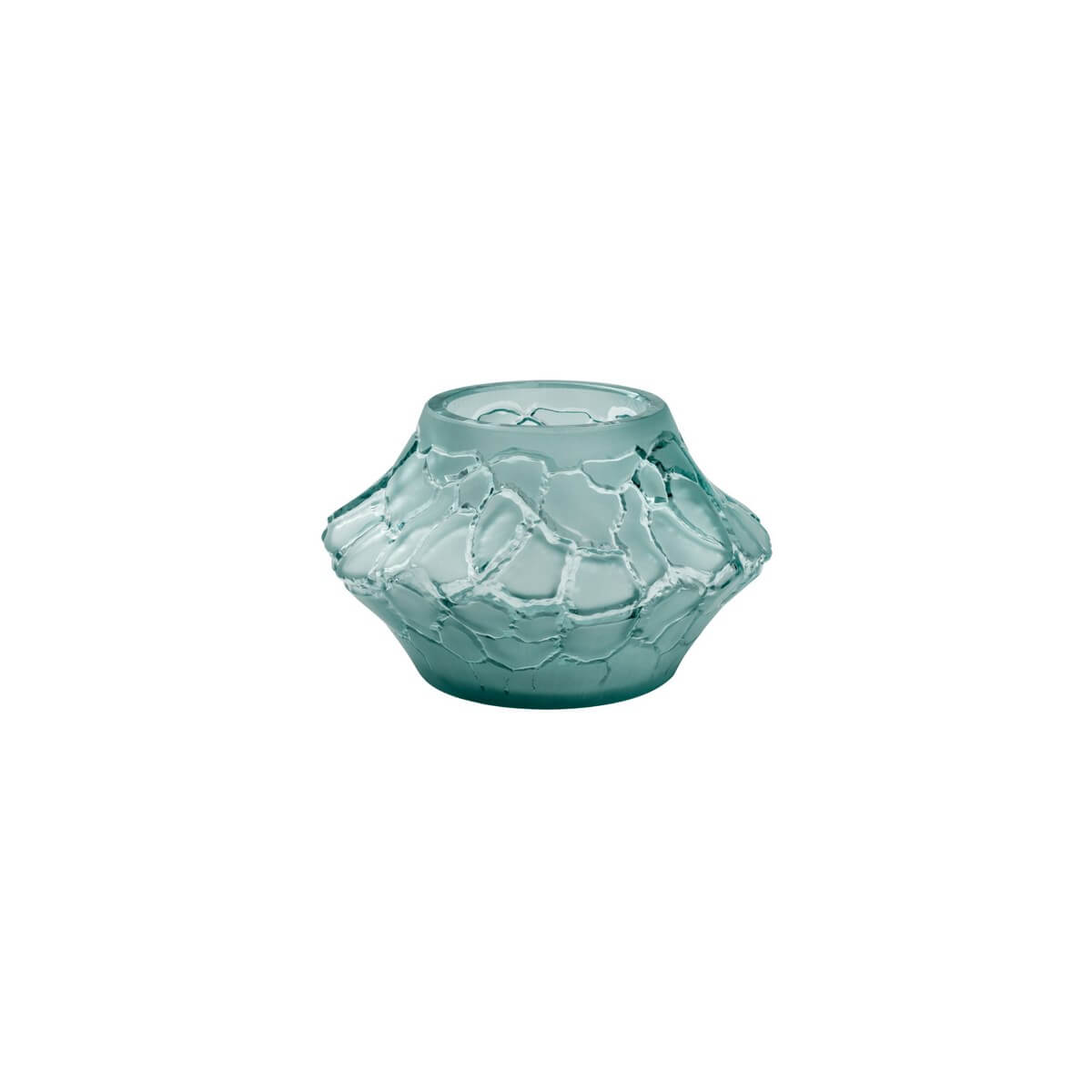 Ваза-подсвечник Lalique Caldera синяя_1 Ваза-подсвечник Lalique Caldera синяя