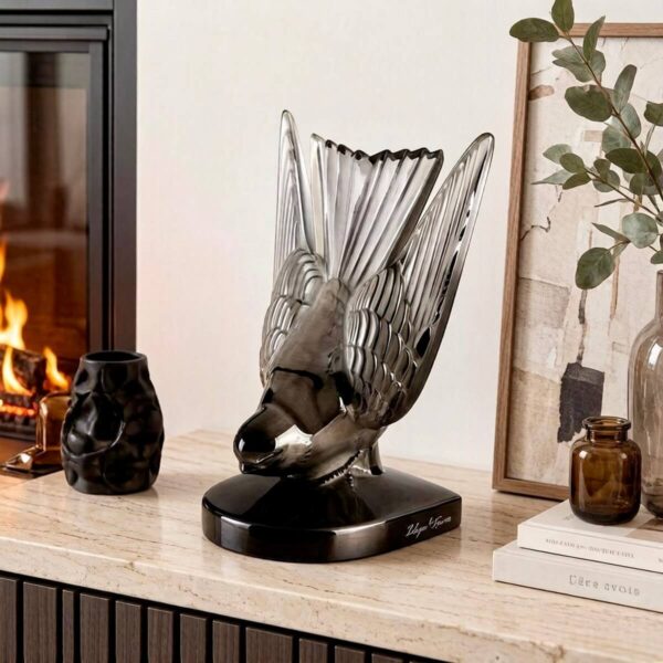 Скульптура Lalique пресс-папье Hirondelles