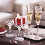 Фужеры Baccarat Harcourt Eve c красной каплей для шампанского набор из 2-х