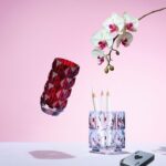 Ваза Baccarat Louxor S круглая красная маленькая