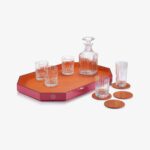 Поднос Baccarat Octogone L оранжевый