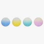 Подставки под стакан Baccarat Octogone Colors of Joy Pastel набор из 4-х