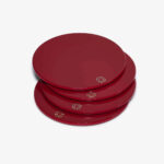Подставки под стакан Baccarat Octogone красные набор из 4-х