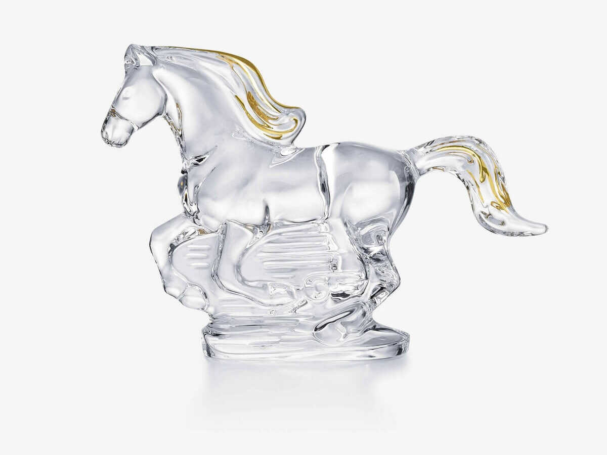Скульптура Baccarat Zodiac Horse 2026 с позолотой - купить в