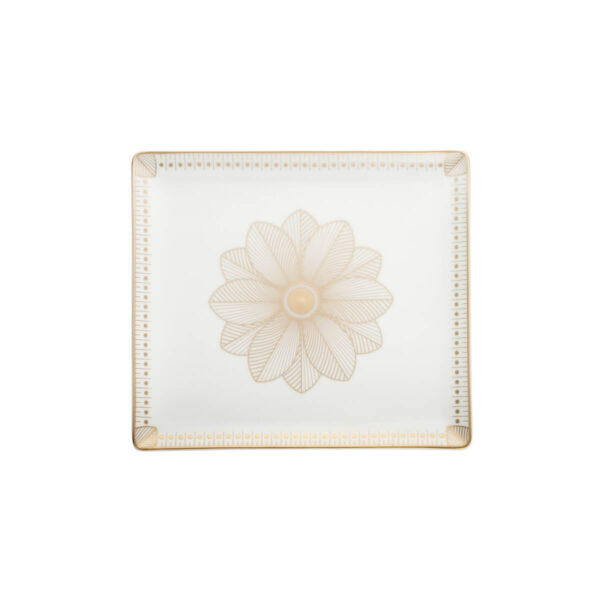Поднос Christofle Malmaison Impériale Gold 22×20 см