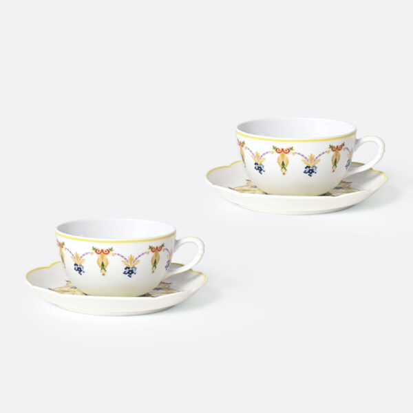 Чайная чашка Bernardaud Trianon с блюдцем 150 мл