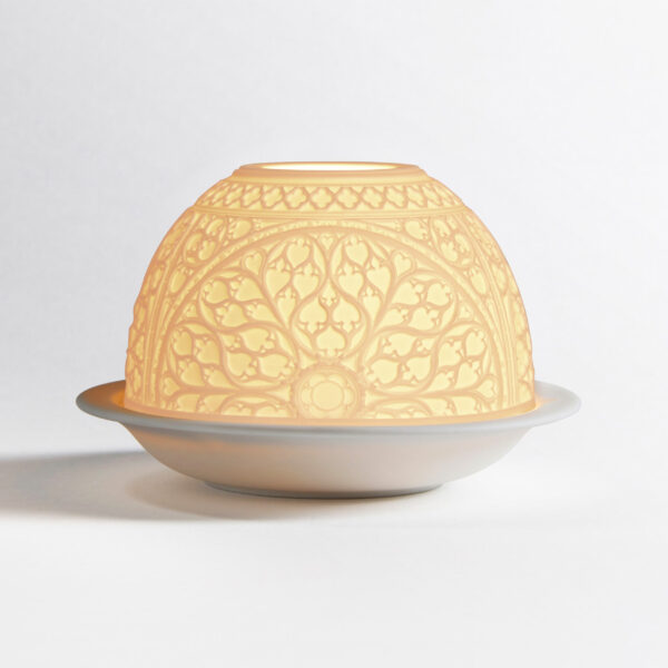 Led-Подсвечник Литофания Bernardaud Les Roses de Notre-Dame Розы Нотр-Дама