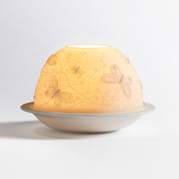 Led-Подсвечник Литофания Bernardaud Envol de papillons Полет бабочки