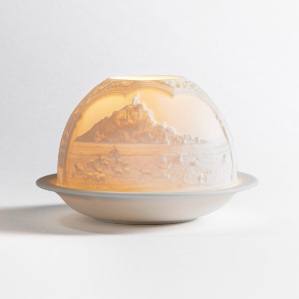 Led-Подсвечник Литофания Bernardaud Le Mont Saint-Michel Мон-Сен-Мишель