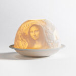 Подсвечник Литофания Bernardaud Louvre Лувр