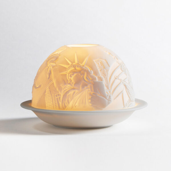 Led-Подсвечник Литофания Bernardaud New-York Нью-Йорк
