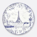 Блюдо для торта Bernardaud Tout Paris x La Tour Eiffel 32 см