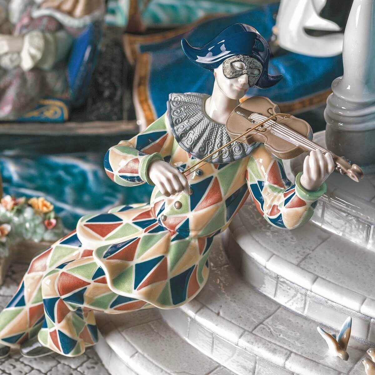 Скульптура Lladro Carnival in Venice Карнавал в Венеции_5 Скульптура Lladro Carnival in Venice Карнавал в Венеции