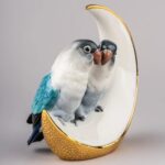 Скульптура Lladro Fly Me to The Moon Унеси меня на Луну с золотым блеском