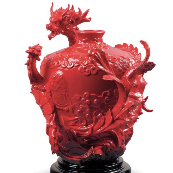Ваза Lladro Dragon and Phoenix Дракон и Феникс