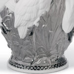 Ваза Lladro Herons' Realm Царство цапель с серебряным блеском