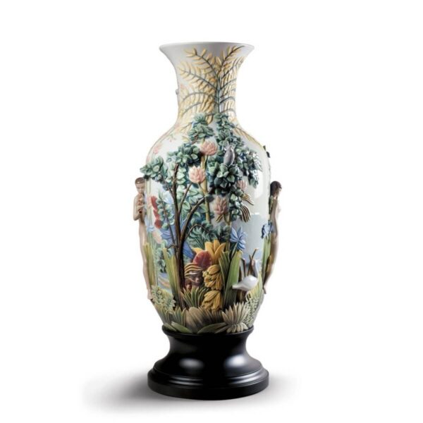 Ваза Lladro Paradise Рай Адам и Ева