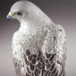 Скульптура Lladro Gyrfalcon Полярный сапсан