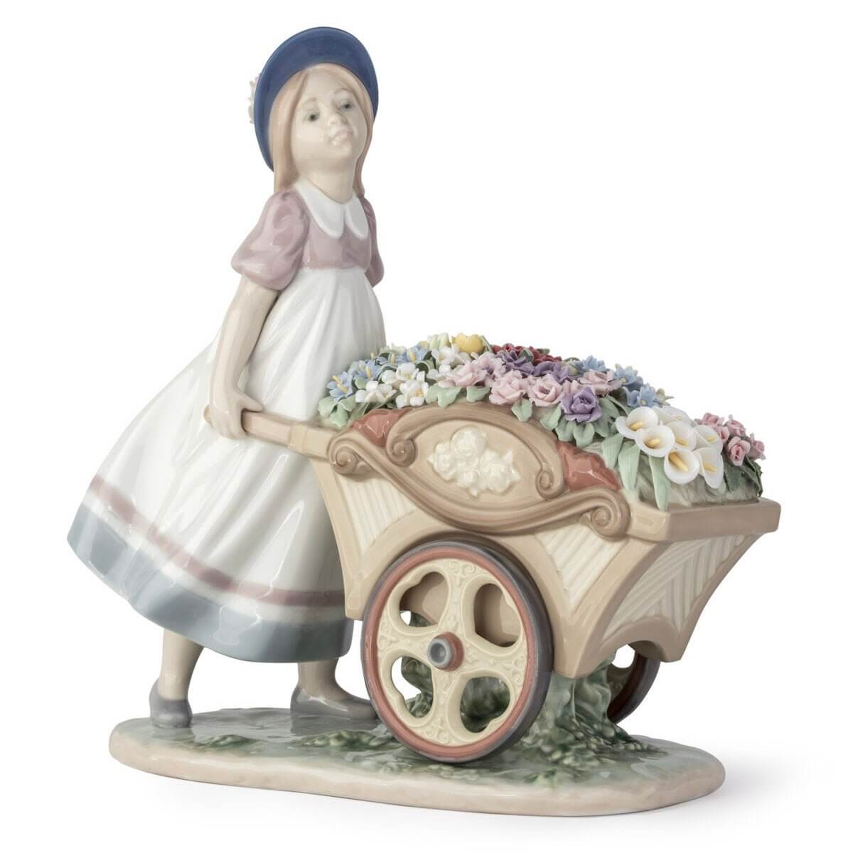 Скульптура Lladro Love's Tender Tokens С цветами на рынок Скульптура Lladro Love's Tender Tokens С цветами на рынок