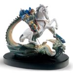 Скульптура Lladro Saint George and The Dragon Святой Георгий и дракон