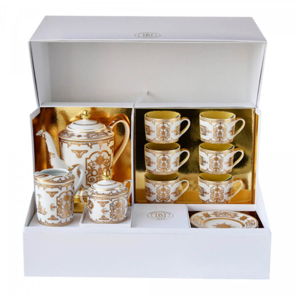 Чайный сервиз Bernardaud Aux Rois Or на 6 персон