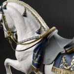 Скульптура Lladro Spanish pure breed Испанский чистокровный конь белая