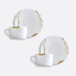 Чайный чашки Bernardaud Kintsugi с блюдцами 150 мл набор из 2-х