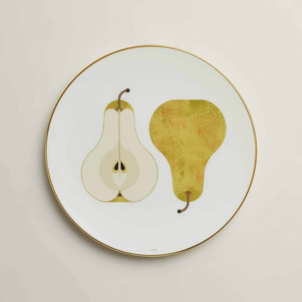 Тарелка для салата и десерта Hermès Kaorumi Pear Груша
