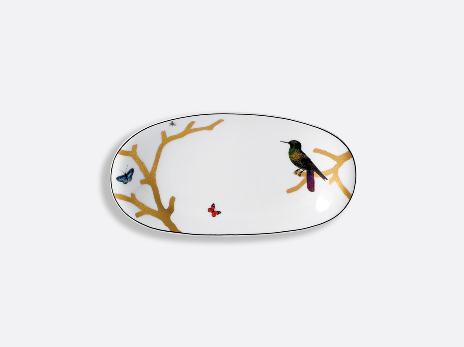 AuxOiseaux_Ravier Поднос Bernardaud Aux Oiseaux 21 х 15 см — изображение 1