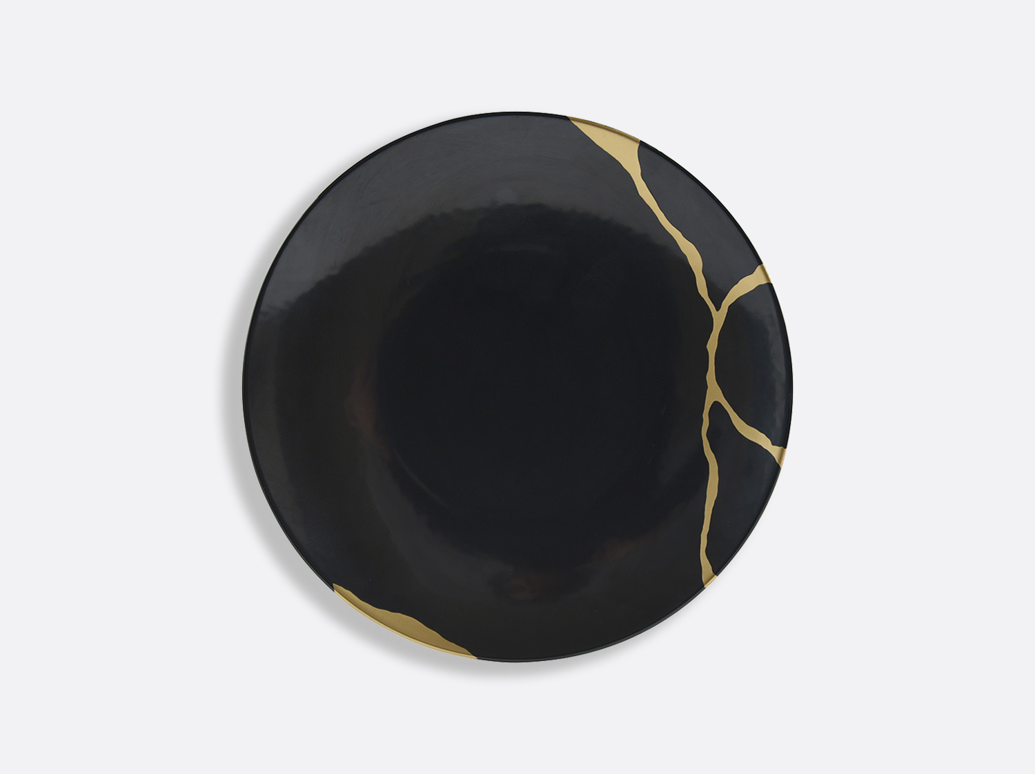 KintsugiCharbon_Ass21 Тарелка для салата и десерта Bernardaud Kintsugi 21 см Charbon — изображение 1