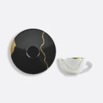 Кофейная чашка Bernardaud Kintsugi с блюдцем 100 мл Charbon