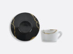 Чайная чашка Bernardaud Kintsugi с блюдцем 150 мл Charbon