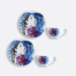 Чайные чашки Bernardaud Les Bouquets De Fleurs De Marc Chagall с блюдцами 130 мл набор из 2-х