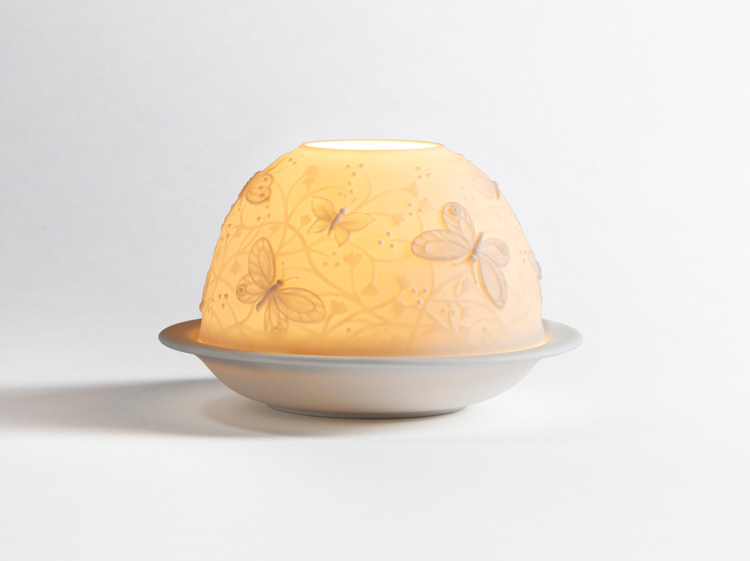 New_EnvoldePapillons_Jour Подсвечник Литофания Bernardaud Envol de papillons Полет бабочки — изображение 1