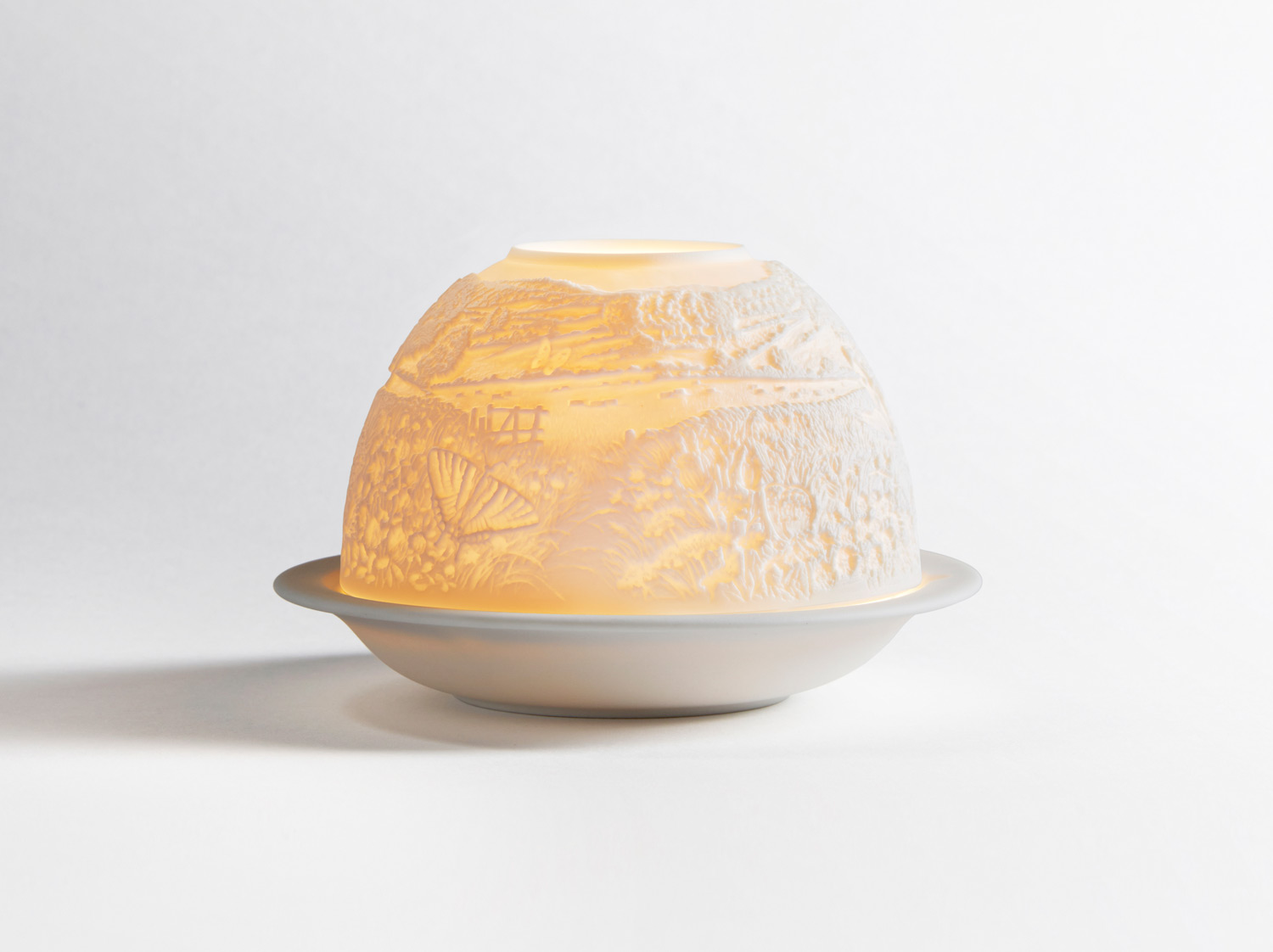 New_Papillons_Jour Led-Подсвечник Литофания Bernardaud Papillons Бабочки — изображение 1