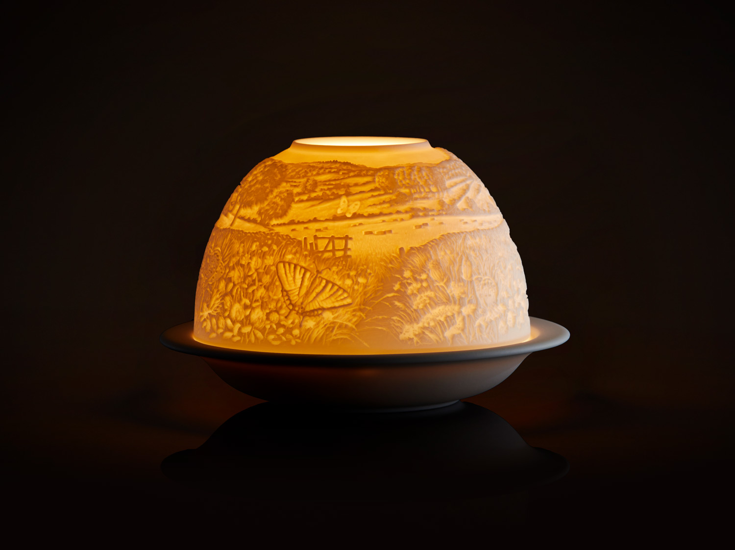 New_Papillons_Nuit Led-Подсвечник Литофания Bernardaud Papillons Бабочки — изображение 7