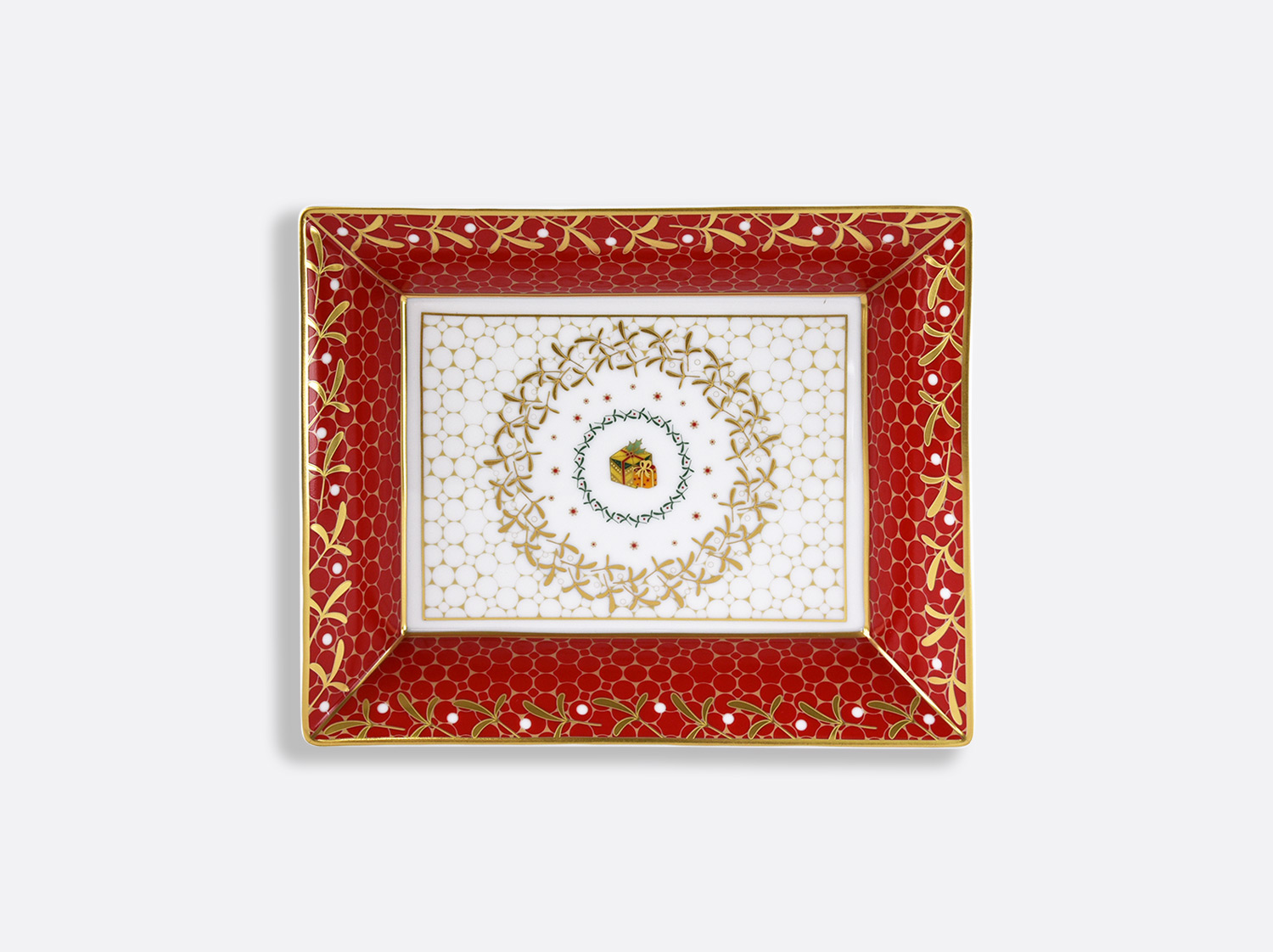 Noel_VidePochesRectangle Мелочница Bernardaud Noel 20 x 16 см — изображение 1