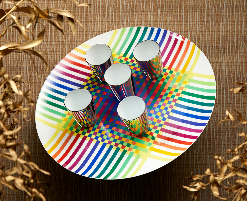 SurfaceColoree_JulioLeParc_BertrandBozon Ваза Bernardaud Julio le Parc B29 28 см — изображение 3