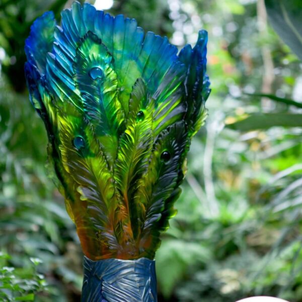 Ваза Daum Fleur De Paon Exotique Magnum