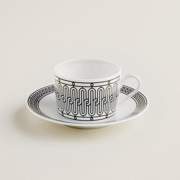 Чайная чашка Hermès H Deco с блюдцем