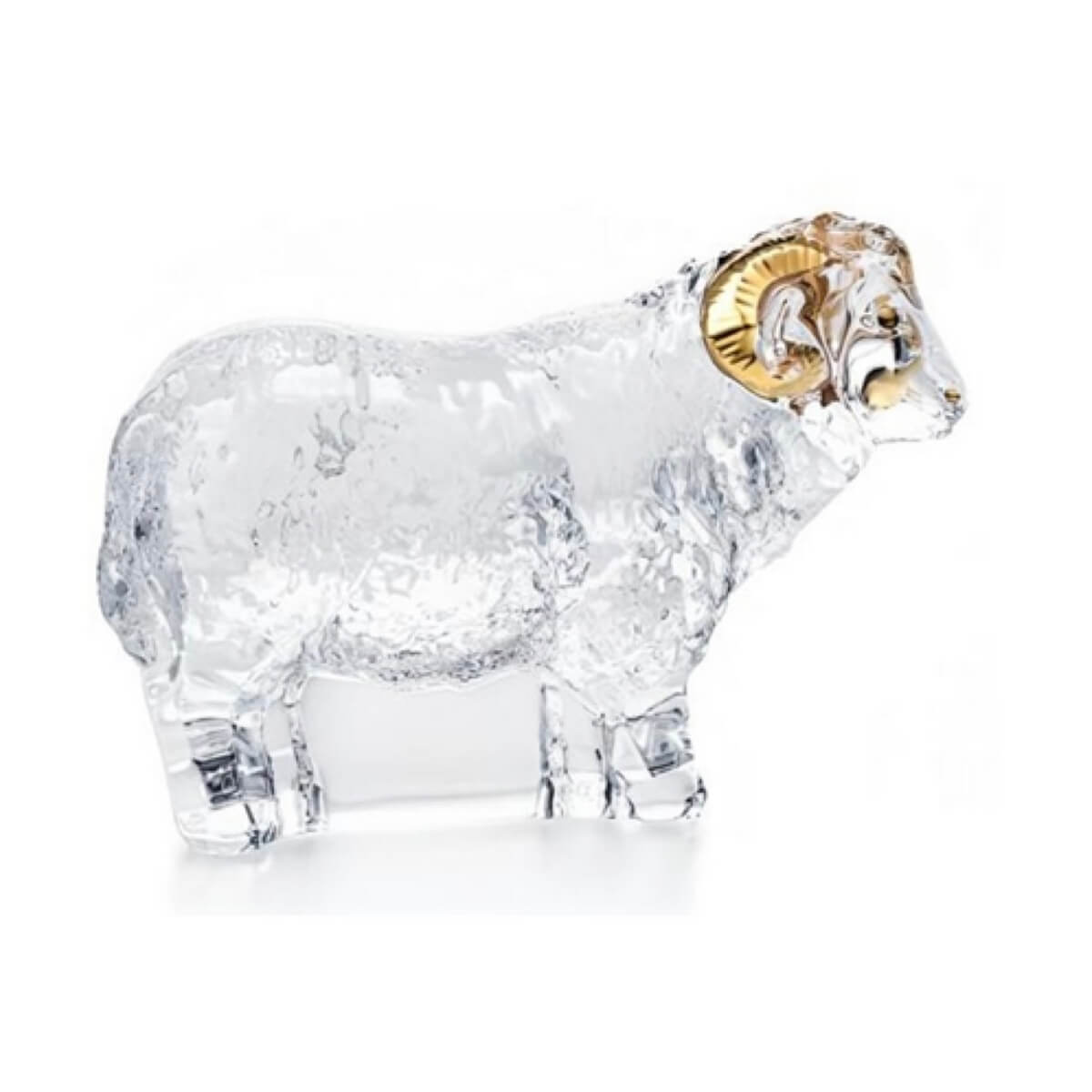 Скульптура Baccarat Sheep Zodiaque 2027 Овца с золотом Скульптура Baccarat Sheep Zodiaque 2027 Овца с золотом