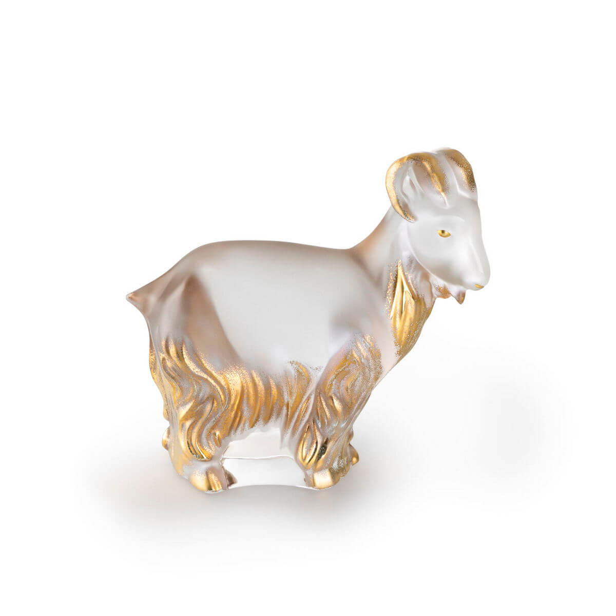 Скульптура Lalique Goat 2027 Коза с золотом Скульптура Lalique Goat 2027 Коза с золотом