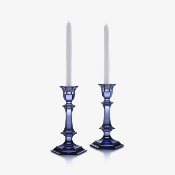 Подсвечники Baccarat Harcourt набор из 2-х синие