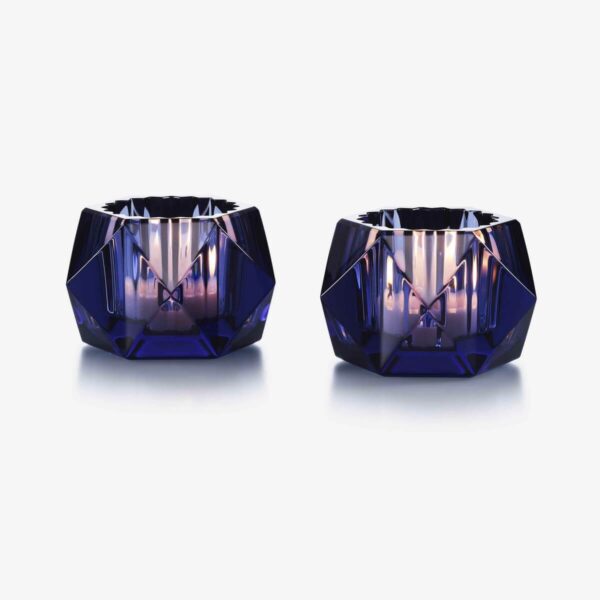 Подсвечники Baccarat Louxor набор из 2-х синие