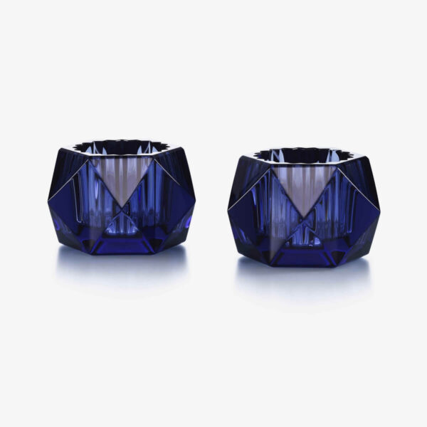 Подсвечники Baccarat Louxor набор из 2-х синие