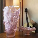 Ваза Daum Camelia Magnum розовая