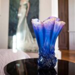 Ваза Daum Collection Croisière Grand синяя