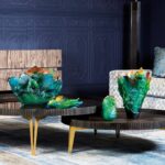 Ваза Daum Fleur de Paon Exotique Grand